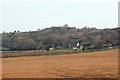 A view over farmland to Pant yr Hyl