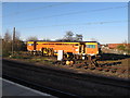 Colas Rail tamper at Newark Northgate station