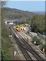 Rail engineering works near Cogan Junction