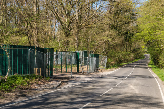 Oil exploration site entrance, Horse Hill