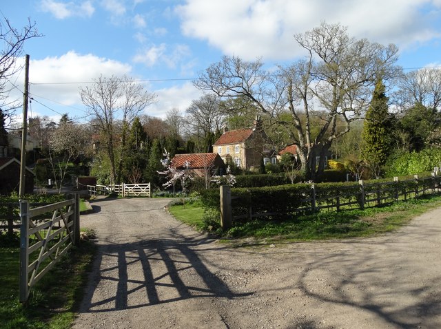 Tealby village scene