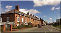 Houses on bend in Oswestry Road