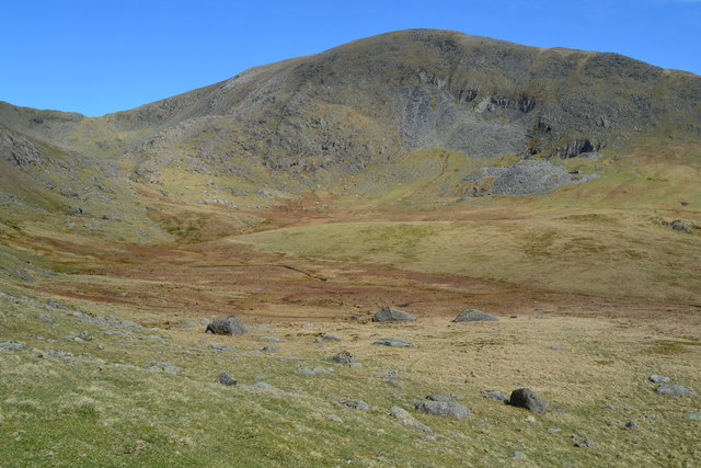 View across The Cove to Old Man of Coniston