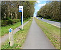 Bus stop along the A429 Kenilworth Road