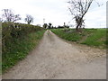 Bridleway heads along county border from Flint Lane