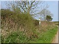 Sign for a footpath to Ugborough from Ridge Road