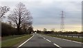 SJ6873 : Approaching slip road for picnic area by John Firth