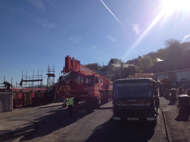 Construction work on St Anne's Drive, Tonna