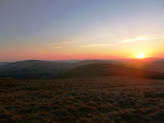 Sunset on Arbory Hill