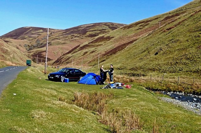 Camping in the Mennock Pass
