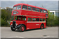 Vintage bus at London Bus Museum Open Day