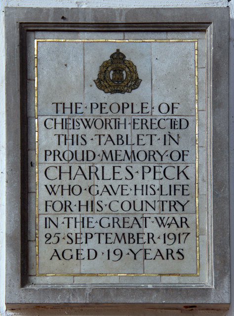 All Saints, Chelsworth - Wall monument