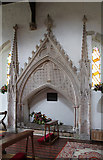 TL9847 : All Saints, Chelsworth - Recessed tomb by John Salmon