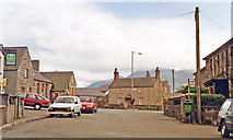 SH6268 : Llanllechid: to Snowdonia Mountains, 1993 by Ben Brooksbank