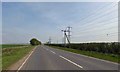 Power lines alongside Mere Lane