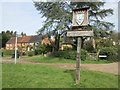 TL0300 : âBest kept Hamlet in Hertfordshireâ - sign by Peter S