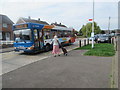 Bus at stop, Limbrick Lane