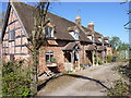 Timber framed cottages Main Street, School Lane