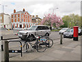 Cycle rack outside the Royal Standard post office