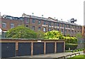 "Ghost sign": view from Clutton Street, London E14