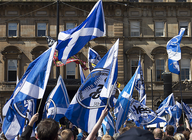 Election rally, Glasgow