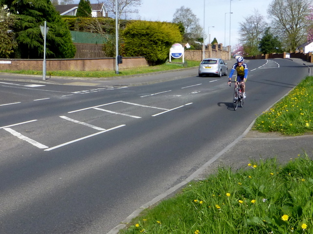 Cyclist, Hospital Road, Omagh