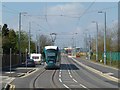 Tram on Meadows Way West