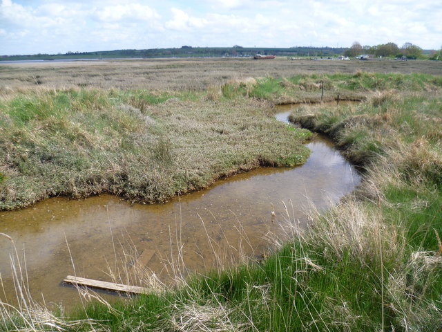 Twinney Saltings seen from the Saxon Shore Way