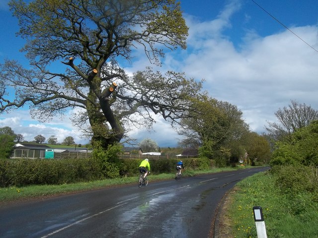 Cyclists on Staker Lane