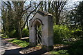 Stone gateway and bridge in School Lane