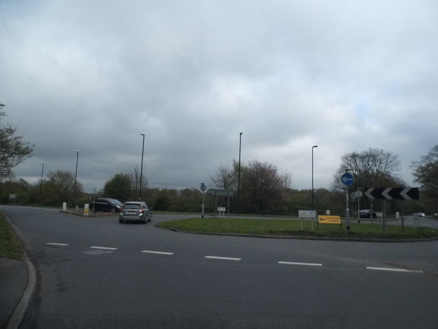 Roundabout on Balcombe Road, Burstow