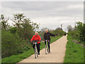 TQ4579 : Cyclists on the Ridgeway  by Stephen Craven