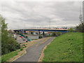 TQ4579 : White Hart Avenue bridge, Thamesmead by Stephen Craven