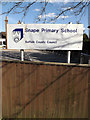 Snape Primary School sign