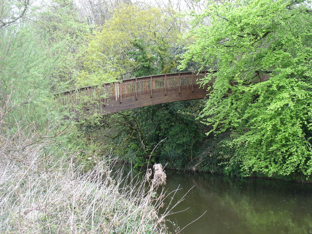 Footbridge over the River Otter