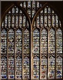 SO7745 : Great East Window, Malvern Priory by Julian P Guffogg