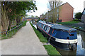 Narrowboat along the Grand Union Canal