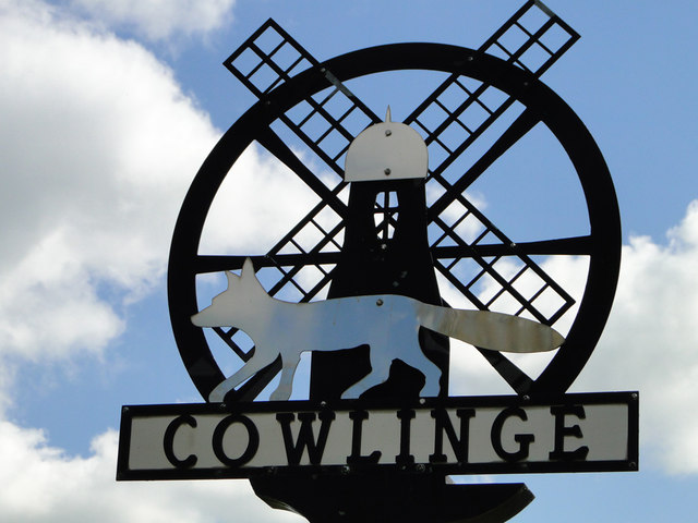 Cowlinge village sign (detail)