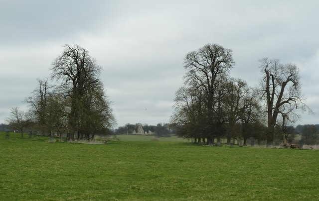 Wimpole Hall - View to the ruins folly