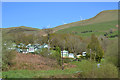 Caravan park and windfarm, Cwm Llinau