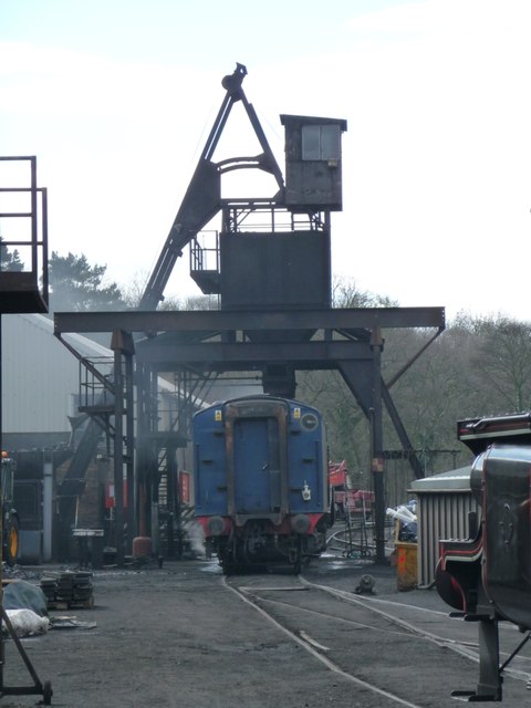 The coaling stage, North York Moors railway, Grosmont