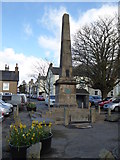 SD2187 : Obelisk in the square in Broughton in Furness by Rod Allday