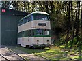 SD8303 : Heaton Park Tramway; Blackpool Balloon Car 702 by David Dixon