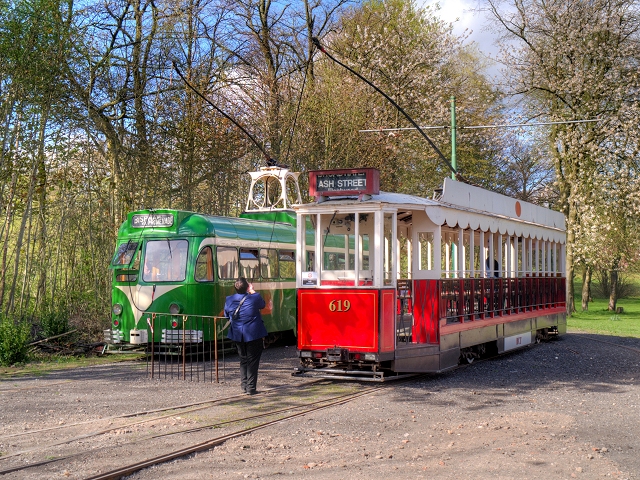 Two Blackpool Trams at Heaton Park