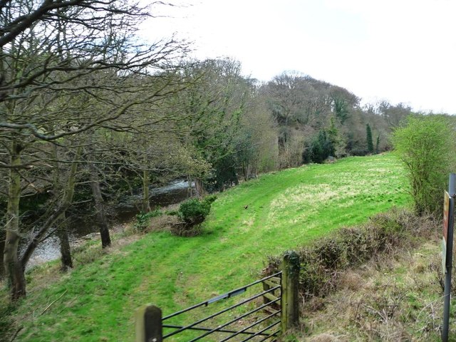 Track along the north bank of the Esk