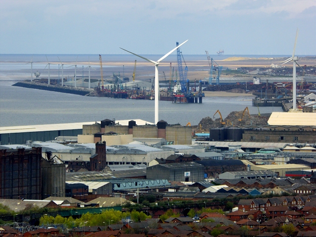 View Towards The Liverpool Docks At © David Dixon Geograph