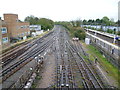 Looking down the tracks towards Upminster Depot