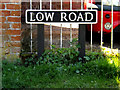 TM2784 : Low Road sign by Geographer