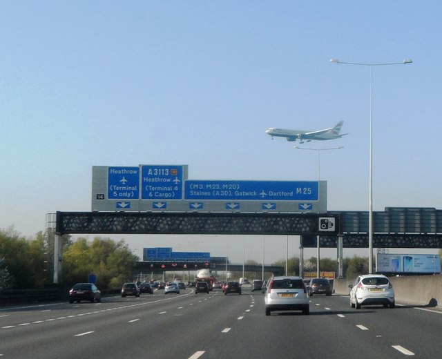 Motorway Gantry near Heathrow