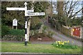 SS4226 : Signpost in Abbotsham by Philip Halling